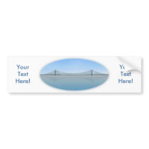 3D Model: Akashi Kaikyo Suspension Bridge bumper stickers