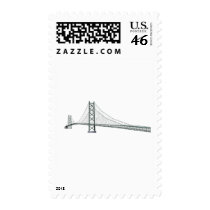 3D Model: Akashi Kaikyo Suspension Bridge postage