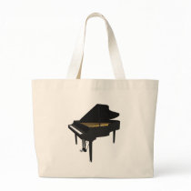 3D Model: Black Grand Piano: Bag