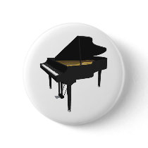 3D Model: Black Grand Piano: Button