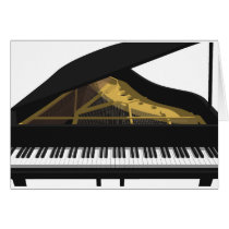 3D Model: Black Grand Piano: cards