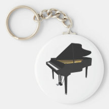 3D Model: Black Grand Piano: Keychain