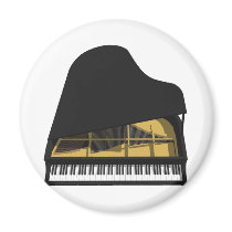 3D Model: Black Grand Piano: magnets by spiritswitchboard 3D Model: Black Grand Piano: magnets