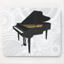 3D Model: Black Grand Piano: Mousepad