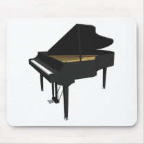 3D Model: Black Grand Piano: Mouse Mat