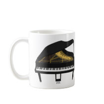 3D Model: Black Grand Piano: mugs