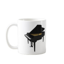 3D Model: Black Grand Piano: mugs