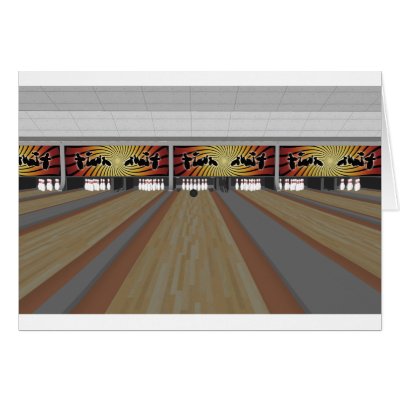 3D Model: Bowling Alley: Cards by spiritswitchboard
