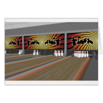 3D Model: Bowling Alley: cards
