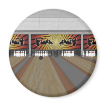 3D Model: Bowling Alley: Fridge Magnet