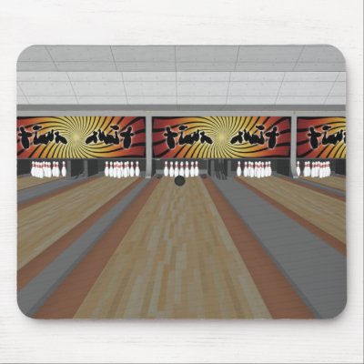 3D Model: Bowling Alley: Mouse Mat by spiritswitchboard
