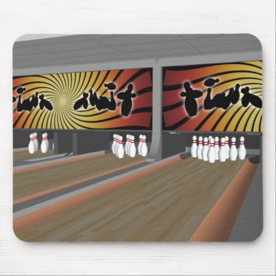 3D Model: Bowling Alley: Mouse Pads by spiritswitchboard