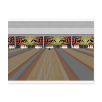 3D Model: Bowling Alley: Post Card