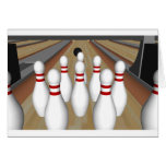 3D Model: Bowling Pins on Lane: cards