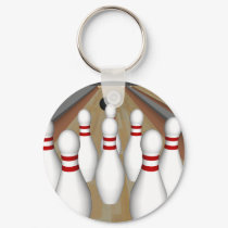 3D Model: Bowling Pins on Lane: keychains