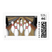 3D Model: Bowling Pins on Lane: postage