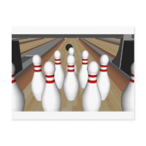 3D Model: Bowling Pins on Lane: postcards by spiritswitchboard 3D Model: Bowling Pins on Lane: postcards