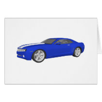 3D Model: Camaro: Sports Car: cards