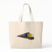 3D Model: Freight Train: Railroad: Tote Bag