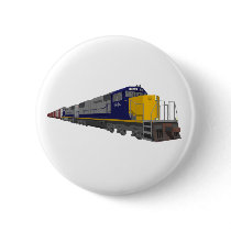 3D Model: Freight Train: Railroad: Pinback Buttons