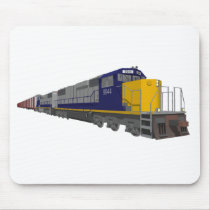 3D Model: Freight Train: Railroad: Mouse Mat