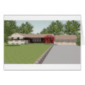 3D Model: Ranch Style House: cards by spiritswitchboard 3D Model: Ranch Style House: cards