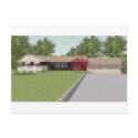 3D Model: Ranch Style House: postcards by spiritswitchboard 3D Model: Ranch Style House: postcards