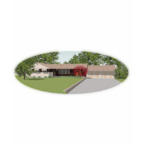 3D Model: Ranch Style House: t-shirts