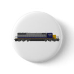 3D Model: Train Engine: Railroad: Pinback Buttons