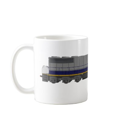 3D Model: Train Engine: Railroad: Coffee Mugs by spiritswitchboard