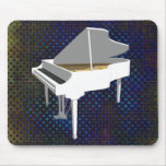 3D Model: White Grand Piano: Mousepad