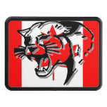 3D Mountain Lion on Canadian Flag Trailer Hitch Covers