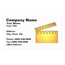 3D Movie Clap Board Business Cards