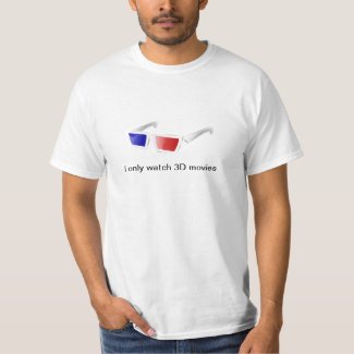 3D Movies Only Shirt shirt
