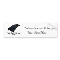 3D Nevermore Raven Bumper Stickers