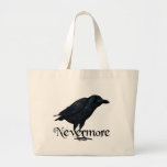 3D Nevermore Raven Canvas Bags