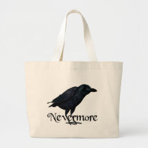 3D Nevermore Raven Canvas Bags