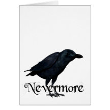 3D Nevermore Raven Card