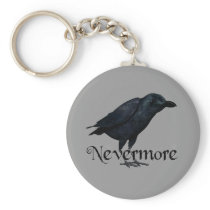 3D Nevermore Raven Keychains