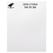 3D Nevermore Raven Personalized Letterhead