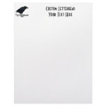 3D Nevermore Raven Personalized Letterhead