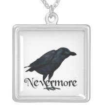 3D Nevermore Raven Necklaces