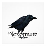 3D Nevermore Raven Personalized Invites