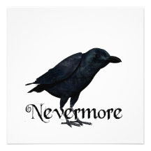 3D Nevermore Raven Personalized Invites