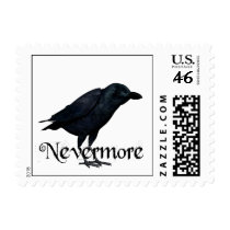 3D Nevermore Raven Postage Stamps