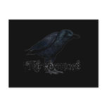 3D Nevermore Raven Postcard