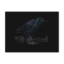 3D Nevermore Raven Postcard