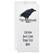 3D Nevermore Raven Customized Rack Card