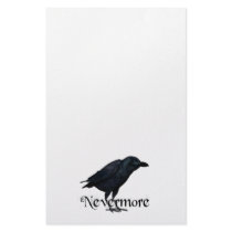 3D Nevermore Raven Stationery Design