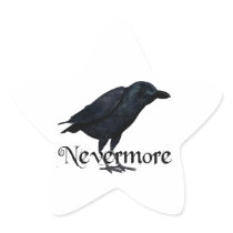 3D Nevermore Raven Star Sticker